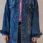 POSE&DAZE JEAN JACKET OVERSIZE ΜΠΛΕ