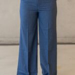 POSE&DAZE ΠΑΝΤΕΛΟΝΙ FLARE ΜΕ ΡΙΓΕΣ ΜΠΛΕ