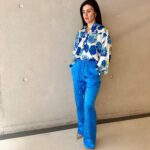 INNOCENT BLUE SATIN PANTS BLUE