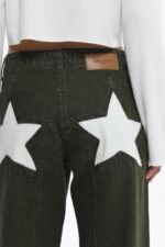 Stacy Khaki Stars Denim