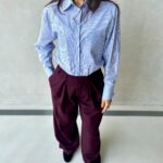 LUMINA OVERSIZE ΠΑΝΤΕΛΟΝΙ BURGUNDY